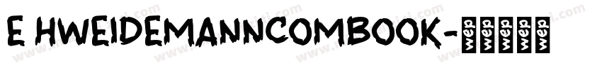E HWEIDEMANNCOMBOOK字体转换